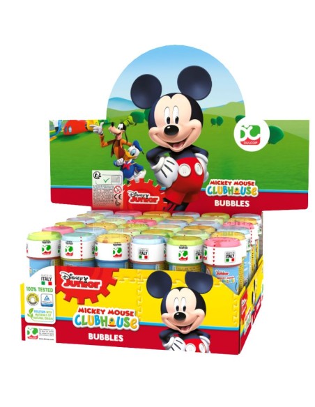 BOLLE DI SAPONE MICKEY TOPOLINO 36PZ - L'Officina delle feste BOLLE DI SAPONE MICKEY TOPOLINO 36PZ - L'Officina delle feste