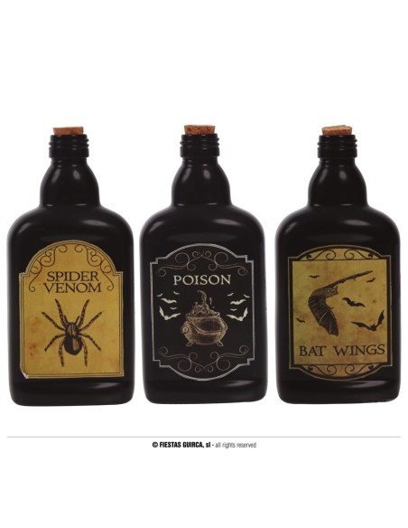 BOTTIGLIA VELENO 19 CM - L'Officina delle feste