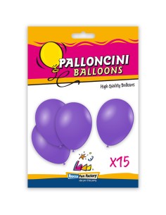 BUSTA 15 PALLONI LATTICE 12" LAVANDA 30CM - L'Officina delle 2