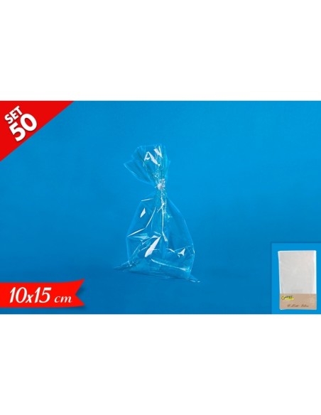 BUSTE NEUTRE CRYSTAL 10x15CM 50PZ - L'Officina delle feste