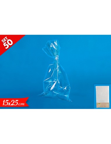 BUSTE NEUTRE CRYSTAL 15x25CM 50PZ - L'Officina delle feste