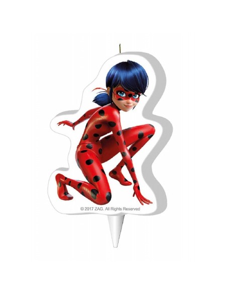CANDELA 2D MIRACULOUS LADYBUG 9,5CM - L'Officina delle feste CANDELA 2D MIRACULOUS LADYBUG 9,5CM - L'Officina delle feste