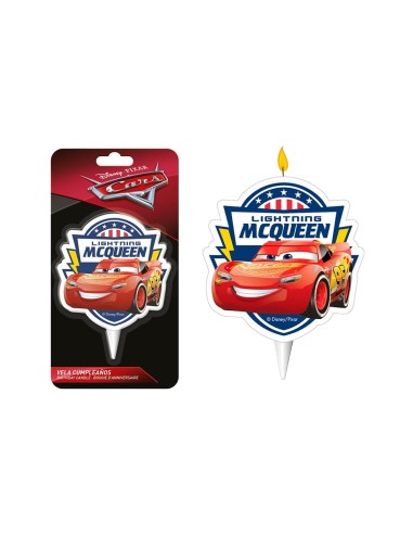 CANDELA CARS 2D H. 9CM. - L'Officina delle feste