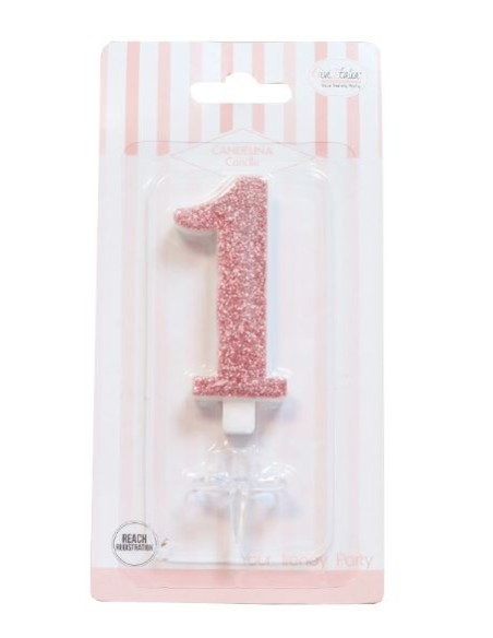 CANDELA GLITTER ROSA GOLD N° 1 CM.9,5 H. - L'Officina delle CANDELA GLITTER ROSA GOLD N° 1 CM.9,5 H. - L'Officina delle