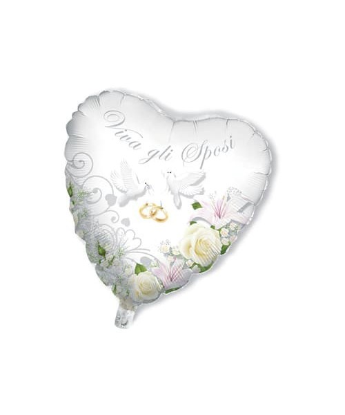 MYLAR BIG CM.80 CUORE SPOSI