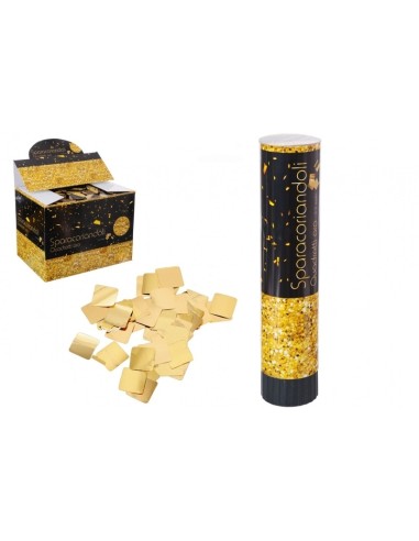 CANNON SPARACORIANDOLI 30CM QUADRETTO ORO 6-8 MT - L'Officina