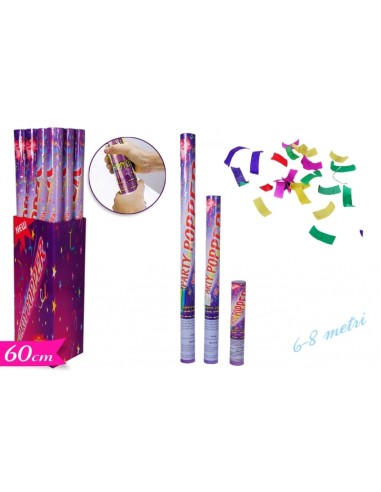 CANNON SPARACORIANDOLI CARTA MULTICOLOR 60CM. 1PZ - L'Officina