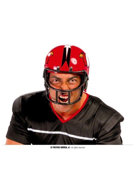 CASCO FOOTBALL AMERICANO ROSSO - L'Officina delle feste