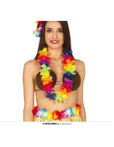COLLANA HAWAIANA COLORATA - L'Officina delle feste