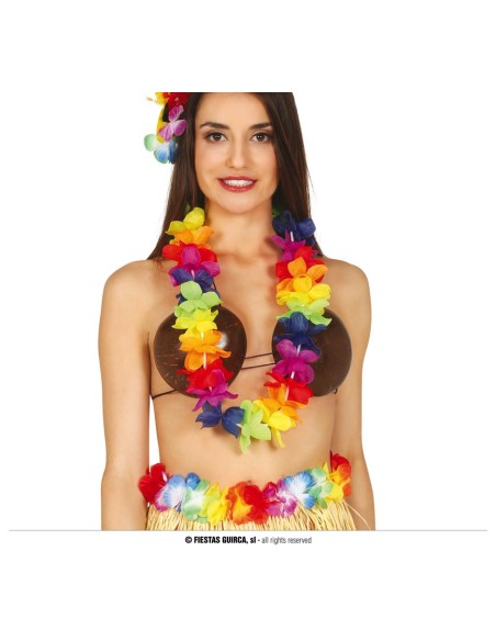 COLLANA HAWAIANA COLORATA - L'Officina delle feste