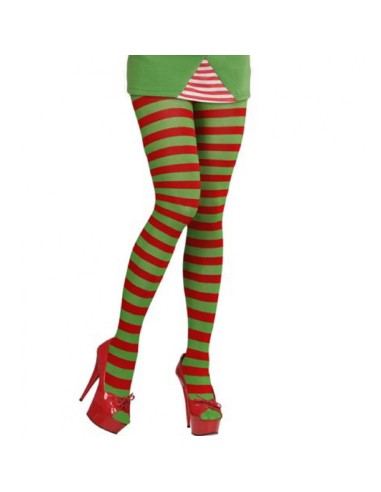 COLLANT RIGATI ROSSO/VERDE" 70 DEN - L'Officina delle feste