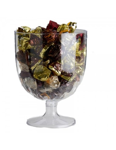 COPPA CON PIEDISTALLO CORTO PLASTICA DIAM 16X30 H. CM -