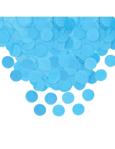 CORIANDOLI CARTA TONDI DIAM. CM.4 CELESTI GR.50 - L'Officina
