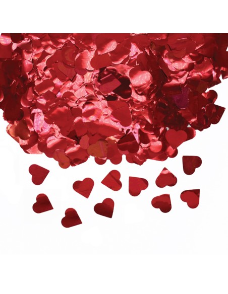 CORIANDOLI FOIL CUORI DIAM. CM. 2 ROSSI METAL GR.50 - CORIANDOLI FOIL CUORI DIAM. CM. 2 ROSSI METAL GR.50 -
