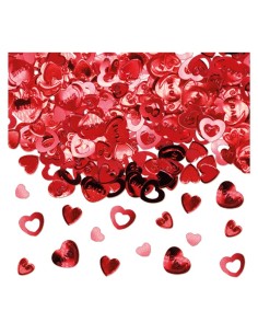 CORIANDOLI FOIL CUORI ROSSI METAL GR.15 - L'Officina delle feste 2