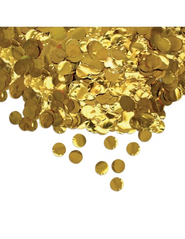 CORIANDOLI FOIL TONDI DIAM. CM. 2 ORO METAL GR.50 - L'Officina