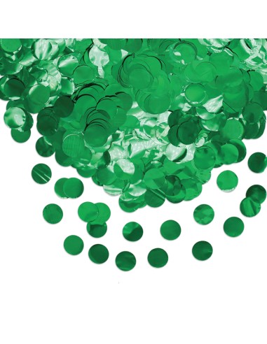 CORIANDOLI FOIL TONDI DIAM. CM. 2 VERDI GR.50 - L'Officina