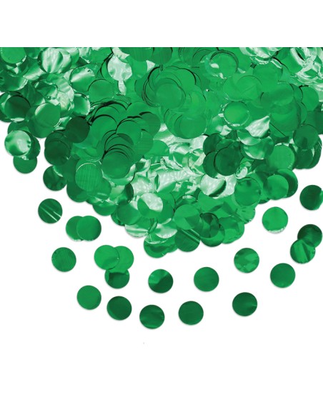 CORIANDOLI FOIL TONDI DIAM. CM. 2 VERDI GR.50 - L'Officina