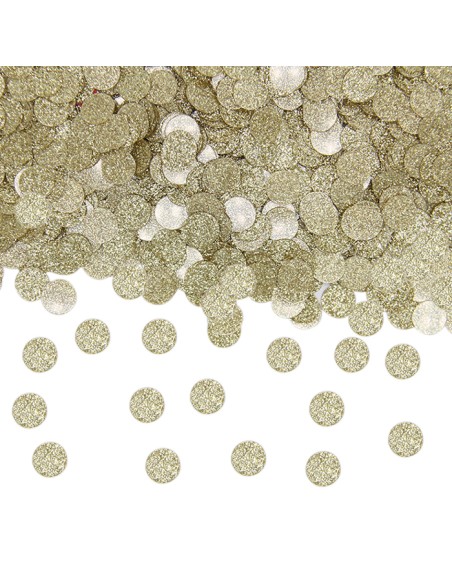 CORIANDOLI PLASTICA DIAM. CM.1 ORO GLITTER GR.20 - L'Officina
