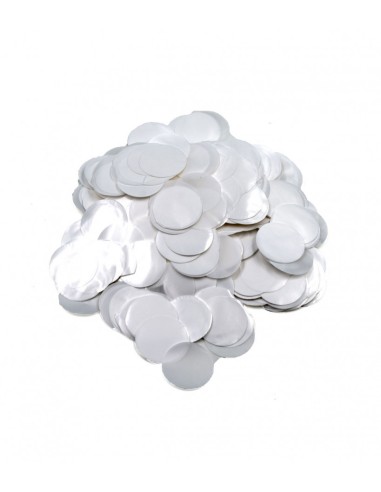 CORIANDOLI/ CONFETTI PLASTICA BIANCO PERLA 2,3MM 15GR -