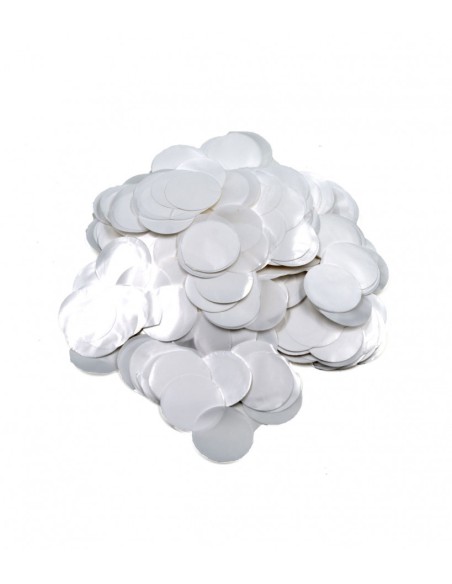 CORIANDOLI/ CONFETTI PLASTICA BIANCO PERLA 2,3MM 15GR -