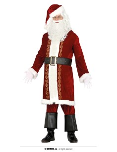 COSTUME BABBO NATALE DELUXE VELLUTO TG. L 52-54 - L'Officina 2