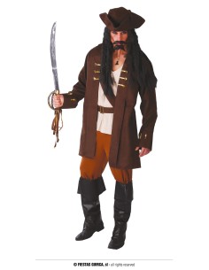 COSTUME CAPITANO PIRATA UOMO TG. M 48-50 - L'Officina delle 2