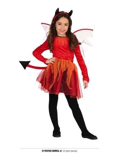 COSTUME DIAVOLETTA BIMBA 7-9 ANNI - L'Officina delle feste