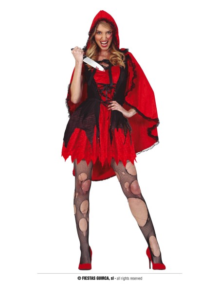 COSTUME DONNA CAPPUCCETTO ROSSO TG M 40-42 - L'Officina delle