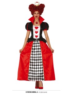 COSTUME DONNA REGINA DI CUORI TG.M 38-40 - L'Officina delle 2