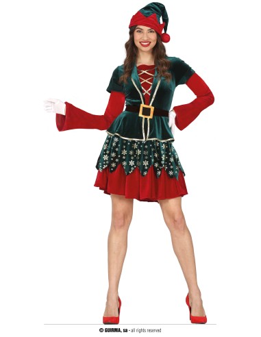 COSTUME ELFA ADULTA 44-46 TG. XL - L'Officina delle feste