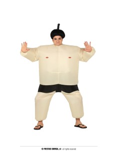 COSTUME LOTTATORE DI SUMO GONFIABILE TG. L 52-54 - L'Officina 2