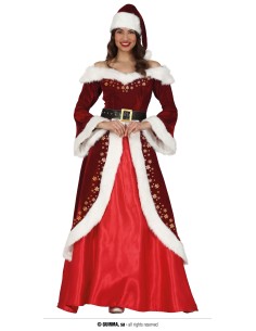 COSTUME MAMMA NATALINA DELUXE 44-46 TG. XL - L'Officina delle 2