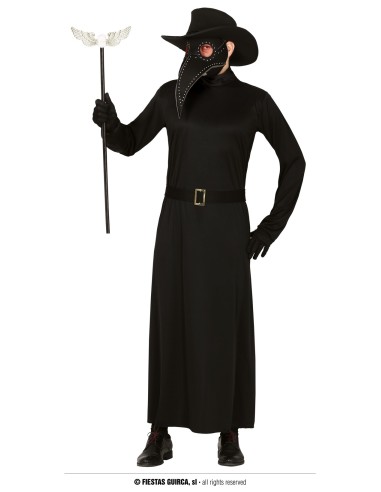 COSTUME UOMO DOTTORE DELLA PESTE TG L 52-54 - L'Officina delle