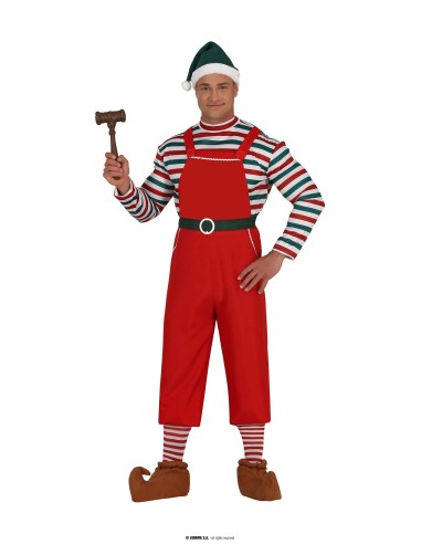 COSTUME UOMO ELFO AIUTANTE DI BABBO NATALE 48-50 TG.M -
