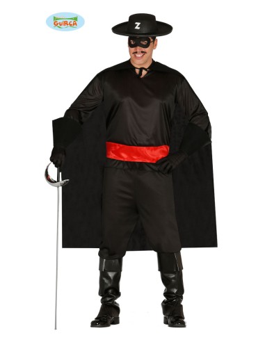 COSTUME ZORRO GIUSTIZIERE TG. M 48-50 - L'Officina delle feste