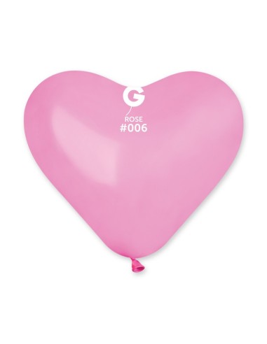 CUORE LATTICE 10" PZ.100 ROSE 25CM - L'Officina delle feste