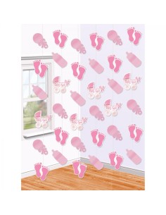 DECORAZIONE BABY GIRL PZ.6 FILI PENDENTI - L'Officina delle 2