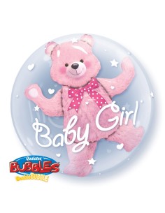 DOUBLE BUBBLE 24" BABY GIRL CON ORSETTO ROSA - L'Officina delle 2