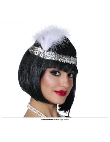 FASCIA CHARLESTON ARGENTO - L'Officina delle feste