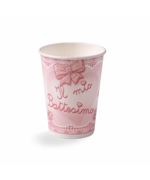 BICCHIERE BATT. ROSA NEW 200 CC 10PZ