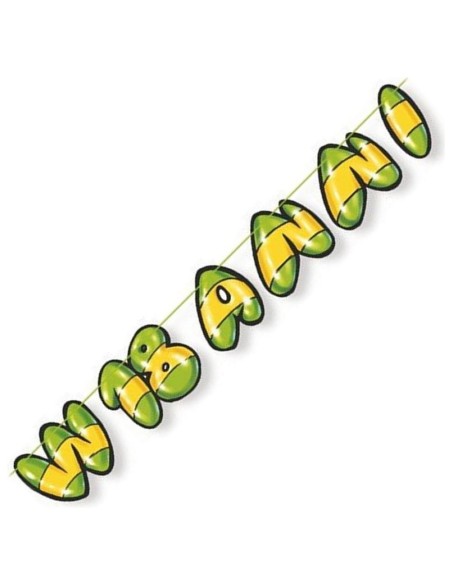 FESTONE "W 18 ANNI" LETTERE IN CARTONCINO 2,5 MT - L'Officina