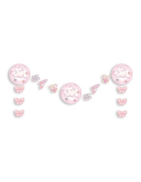 FESTONE ARMONIA BATT.ROSA NEW 3MT - L'Officina delle feste