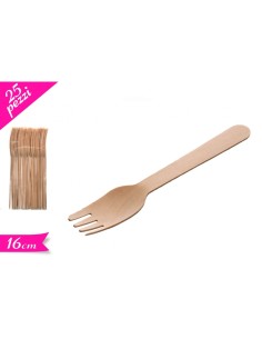 FORCHETTA BAMBU' 25PZ LEGNO 15CM - L'Officina delle feste 2