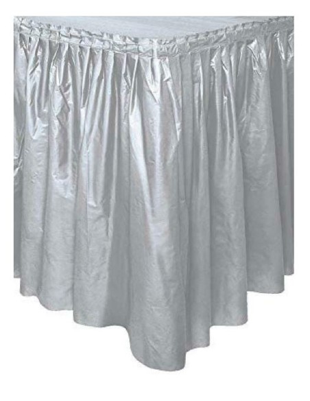 GONNA GIROTAVOLA PLASTICA 73*426 SILVER - L'Officina delle feste