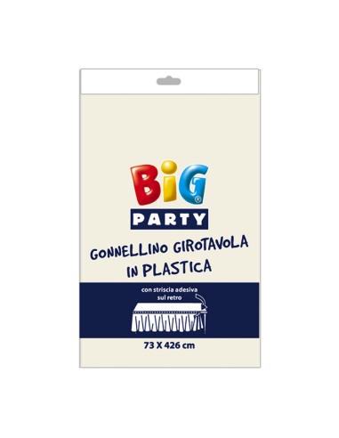 GONNA GIROTAVOLA PLASTICA AVORIO CM. H. cm.73 x 426 -