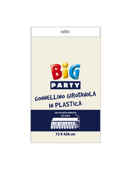 GONNA GIROTAVOLA PLASTICA AVORIO CM. H. cm.73 x 426 -