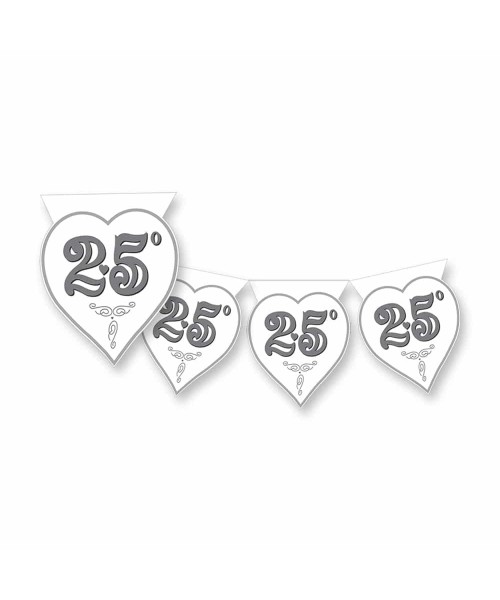 BANDIERINA 25 ANNIV. CUORE MT 3.60