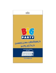 GONNA GIROTAVOLA PLASTICA ORO CM.73x426 - L'Officina delle feste 2