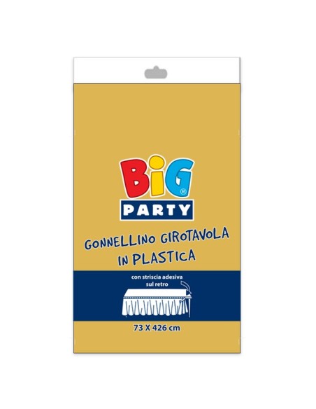 GONNA GIROTAVOLA PLASTICA ORO CM.73x426 - L'Officina delle feste